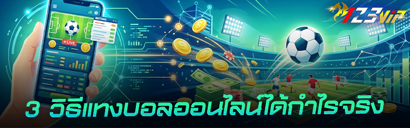 3 วิธีแทง บอลออนไลน์ ได้กำไรจริง