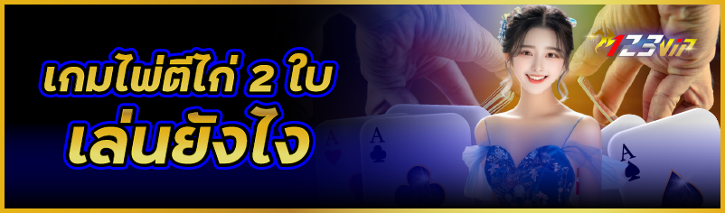 เกมไพ่ตีไก่ 2 ใบ เล่นยังไง