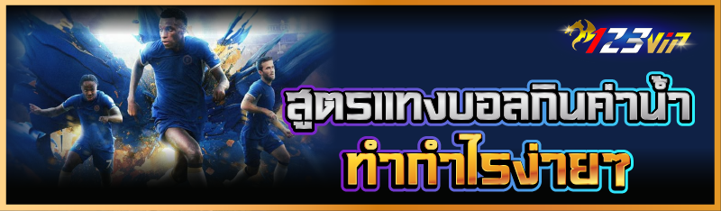 สูตรแทงบอลกินค่าน้ำ ทำกำไรง่ายๆ